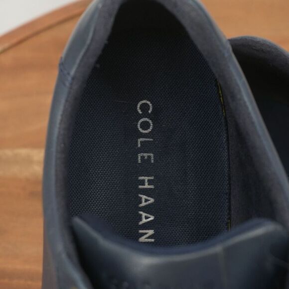 Cole Haan Mens Reagan Grand Sneakers Shoes Blue Leather Lace Up Size 11M - Picture 8 of 11